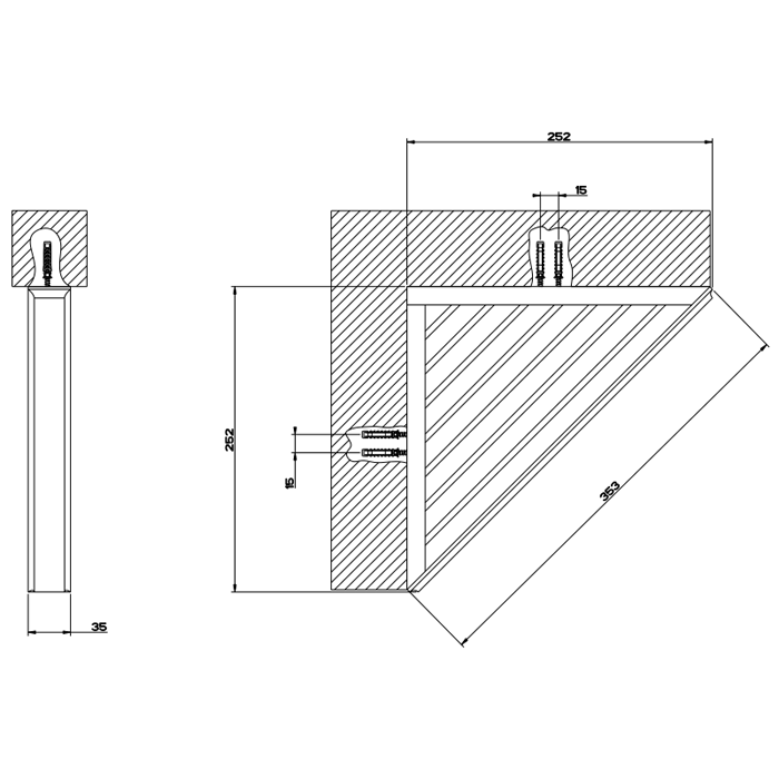 Полка угловая Gessi Eleganza 46461#031, хром