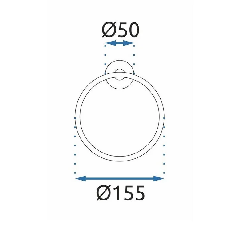 Полотенцедержатель Rea Mist REA-80029 золото