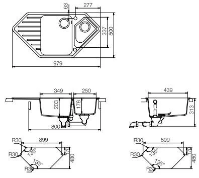 Кухонная мойка Schock Art 700403 бежевый