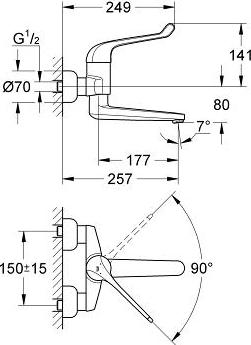 Смеситель для раковины Grohe Euroeco Special 32793000