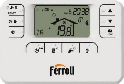 Пульт дистанционного управления Ferroli CRM Romeo D RF 013103XA беспроводной