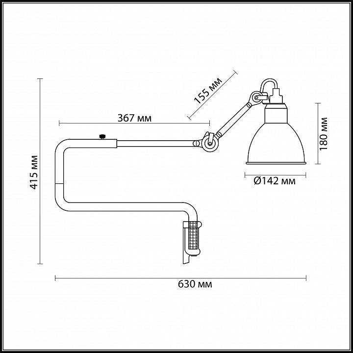 Бра Odeon Light Arta 4125/1WB