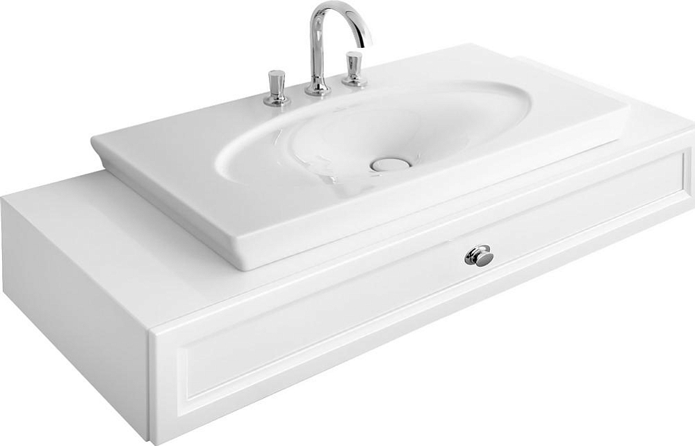 Тумба для комплекта Villeroy & Boch La Belle 135 white brilliant с 1 ящиком