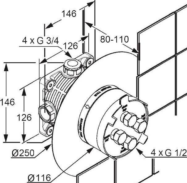 Монтажная коробка Kludi Flexx Boxx 88011