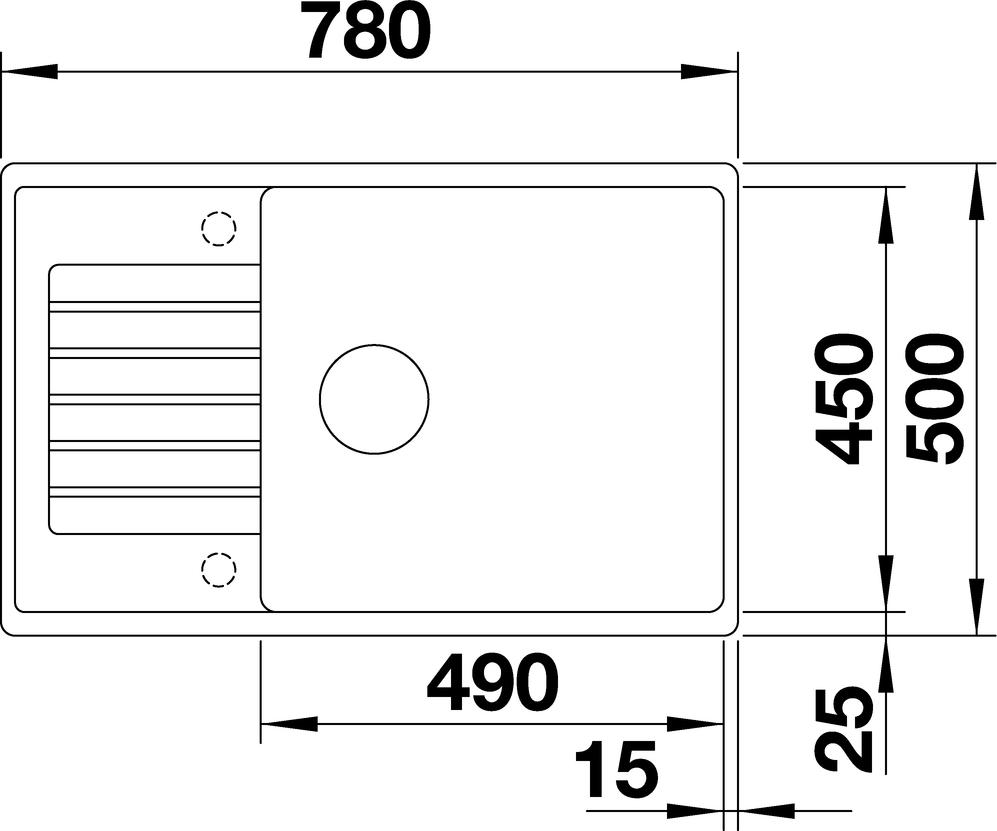 Кухонная мойка Blanco Zia XL 6 S Compact 526019 чёрный