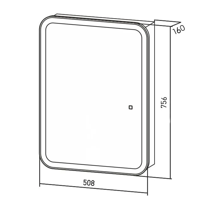 Зеркальный шкаф Silver Mirrors Фиджи flip LED-00002471 хром, белый