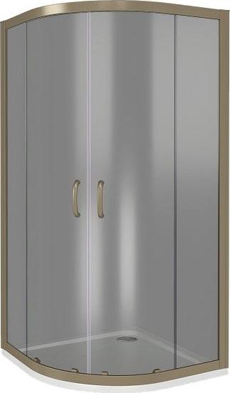 Душевой уголок 100х100 см Good Door Jazze R-100-B-BR ДЖ00037 стекло тонированное