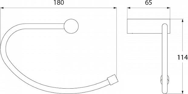 Полотенцедержатель Iddis Renior L045B