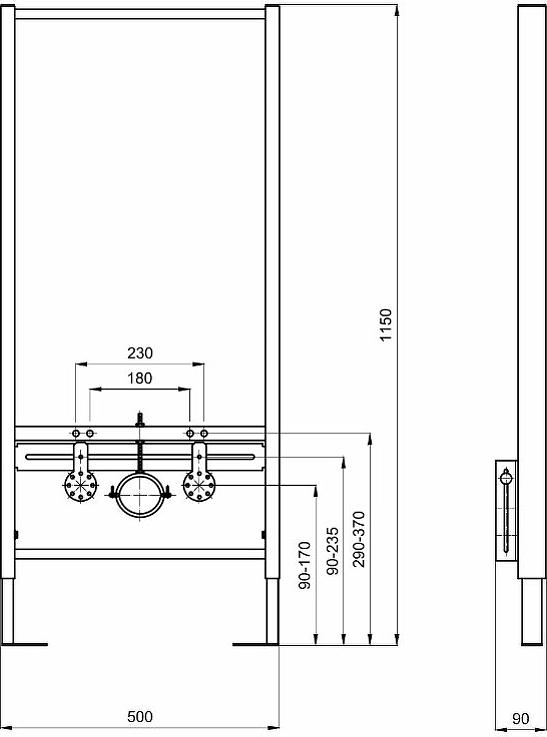 Инсталляция для подвесного биде Aquatek Standart INSB-0000001