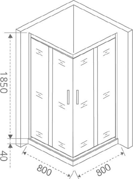 Душевой уголок Good Door Latte CR-80-C-WE 80x80