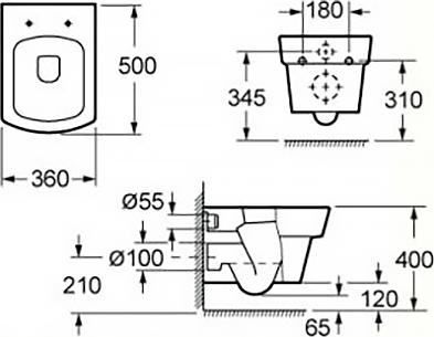 Подвесной унитаз BelBagno Mattino BB1060CH