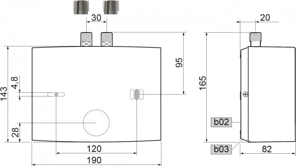 Проточный водонагреватель Stiebel Eltron 200135 белый