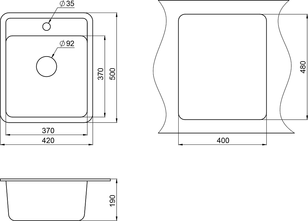 Кухонная мойка Floracio Compact 430 сахара