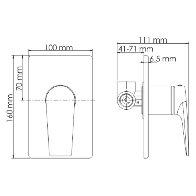 Душ гигиенический WasserKRAFT Glan 6600 А66096 черный