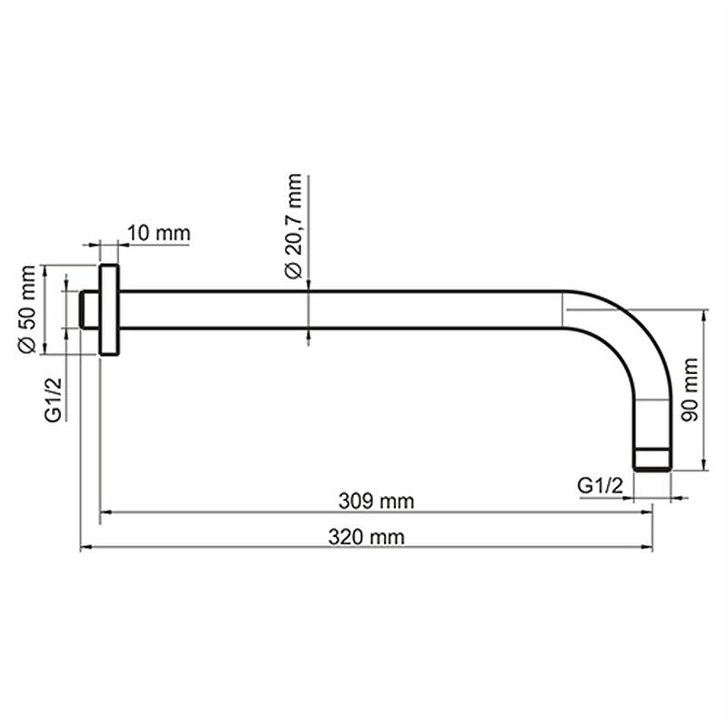 Душевая система WasserKRAFT А85155, белый матовый