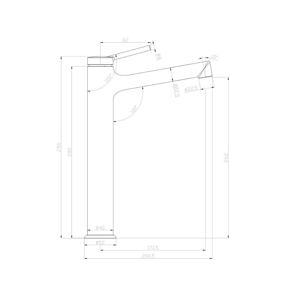 Смеситель для раковины Lemark Minima LM3809C хром