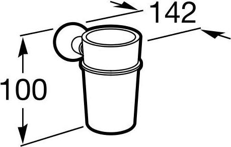 Стакан Roca Superinox 815682001