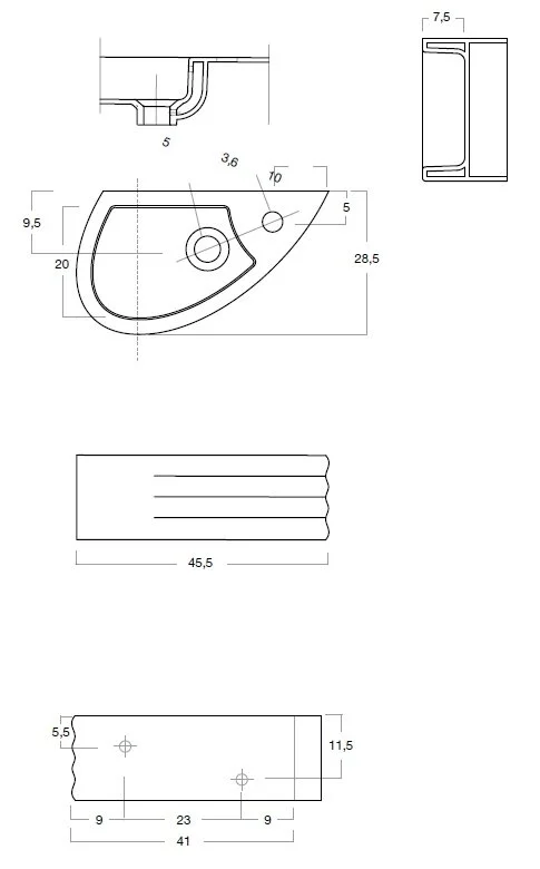 Раковина White Stone Giga WS05601F белый