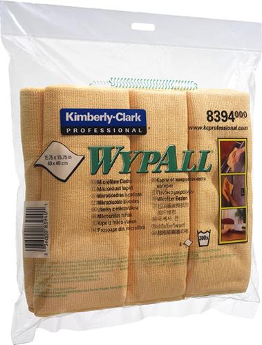 Материал протирочный Kimberly-Clark Wypall Микрофибра 8394 салфетки (Блок: 1 уп. по 6 шт.)