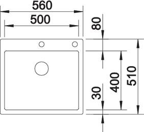 Кухонная мойка Blanco Claron 500-IF/A Durinox 523393