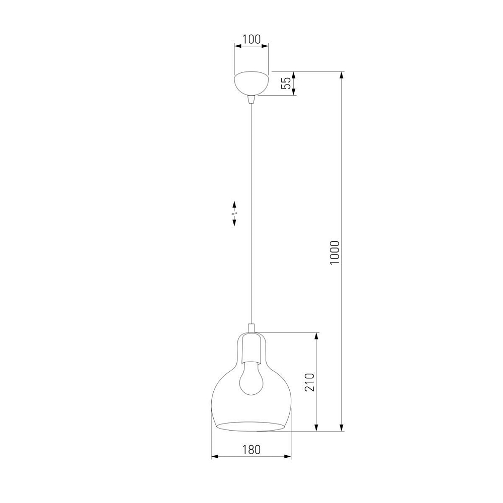 Подвесной светильник TK Lighting 600 Mango 1