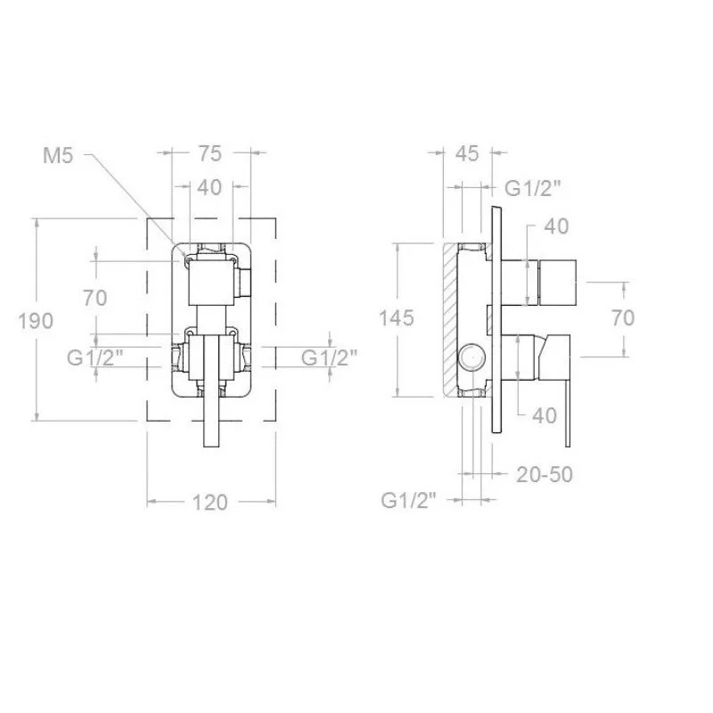 Смеситель для душа Ramon Soler Kuatro Nk 491502S хром