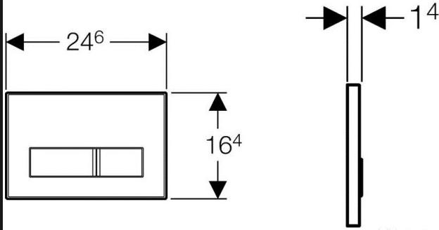 Кнопка смыва Geberit Sigma 50 115.788.11.5, белый/хром