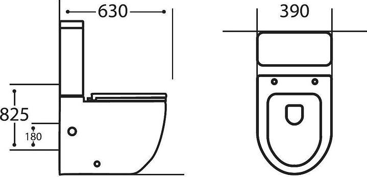 Бачок Avimano Emotion 1021030 белый глянцевый