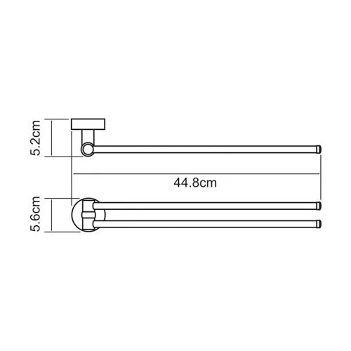 Полотенцедержатель WasserKRAFT Isen К-4000 K-4031 хром