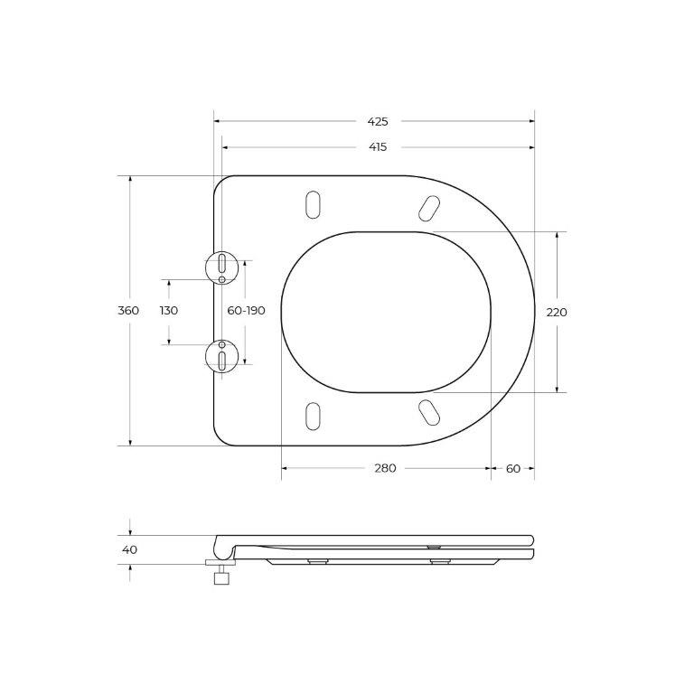 Крышка-сиденье BelBagno Tre BB8001SC с микролифтом, белый