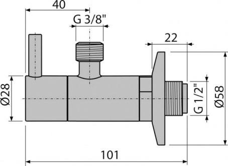 Вентиль AlcaPlast ARV001-ANTIC