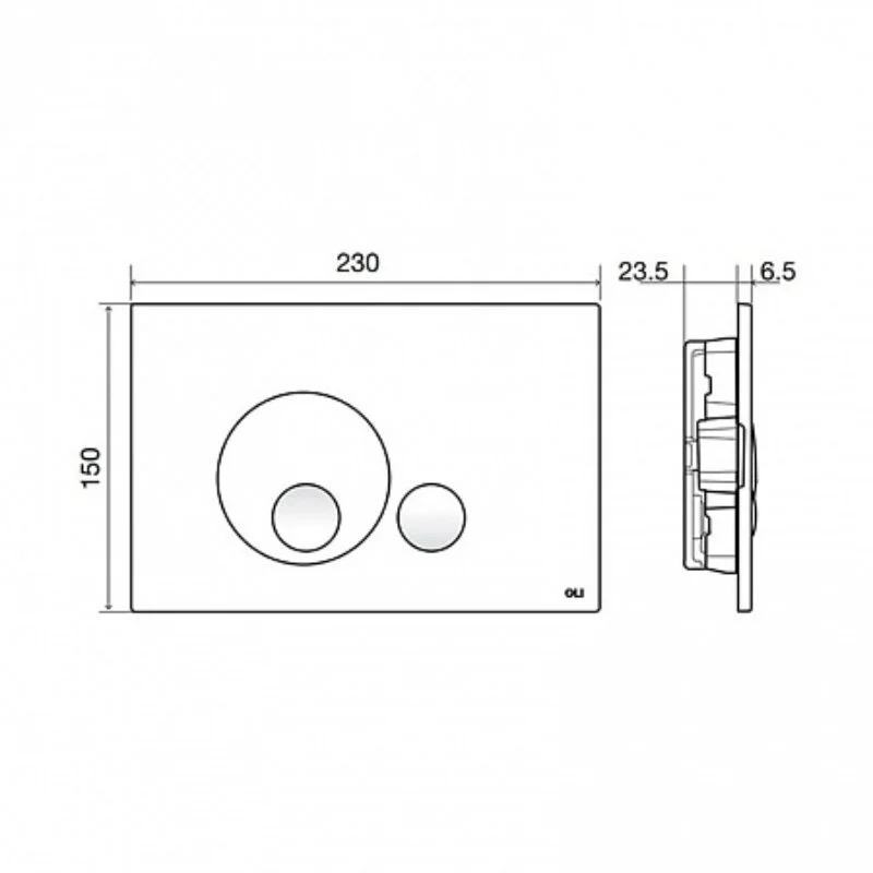 Комплект инсталляция OLI 80 Eco с унитазом Point Веста PN41701BM, сиденье микролифт, клавиша OLI Globe, цвет хром, 886914GBOO+PN41701BM