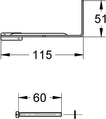 Кронштейн для системы инсталляции Grohe 43617000