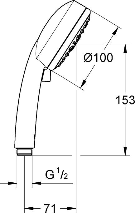 Душевая лейка Grohe Tempesta Cosmopolitan 27573002