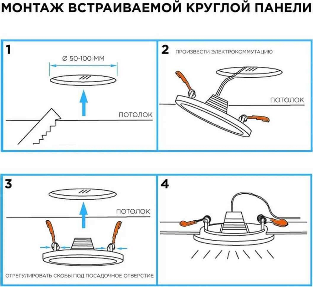 Встраиваемая светодиодная панель Apeyron LP-05