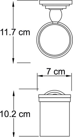 Подстаканник одинарный Wasserkraft Isar 7328