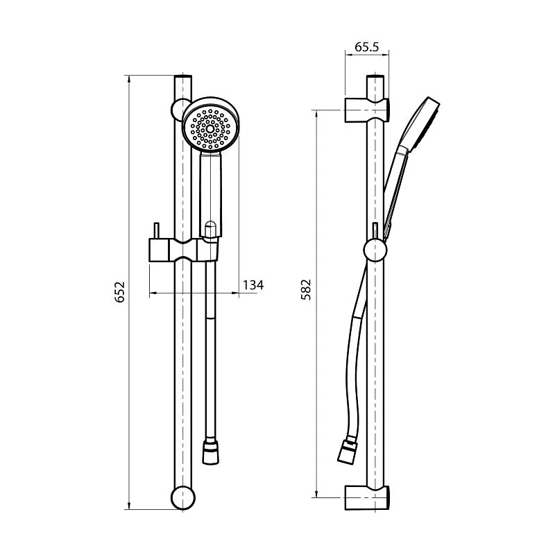 Душевой гарнитур Koller Pool Round SR03600 хром