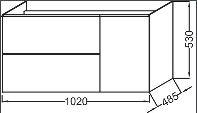 Тумба под раковину 100 см Jacob Delafon Odeon Up EB891RU-J5 белый