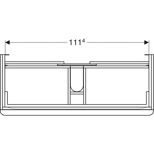 Тумба для комплекта 118 см Geberit Smyle Square 500.355.JK.1 тёмно-серый