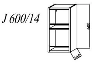 Шкаф-пенал Kolpa-San Jolie J600/1WH/WH белый
