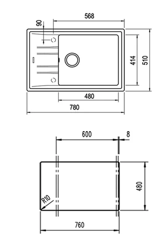 Кухонная мойка Teka Stone 115330030 бежевый