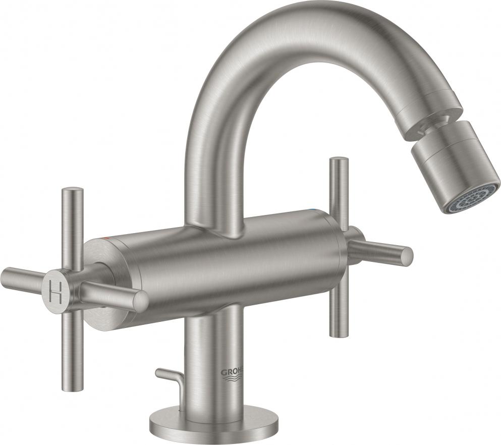 Смеситель Grohe Atrio New 24027DC3 для биде суперсталь