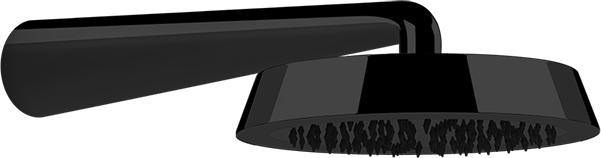 Верхний душ с кронштейном Gessi Cono 45151#299, black XL