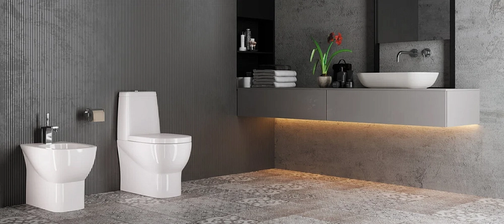 Напольный унитаз Sanita Luxe Infinity SL DM WC.CC/Infinity/2-DM/WHT.G/S1 безободковый с сиденьем Soft Close, белый