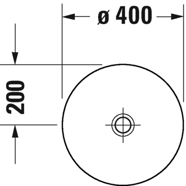 Раковина накладная 40 см Duravit D-Neo 2371400070, белый