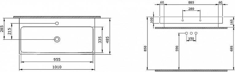 Раковина Bocchi Scala Arch 1079-001-0126, белый глянец