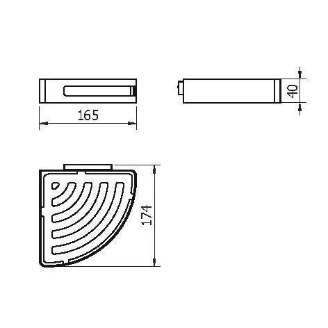 Полка Langberger Vico 75260 хром