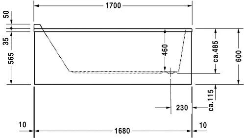 Акриловая ванна Duravit Starck 7000030000000 белый