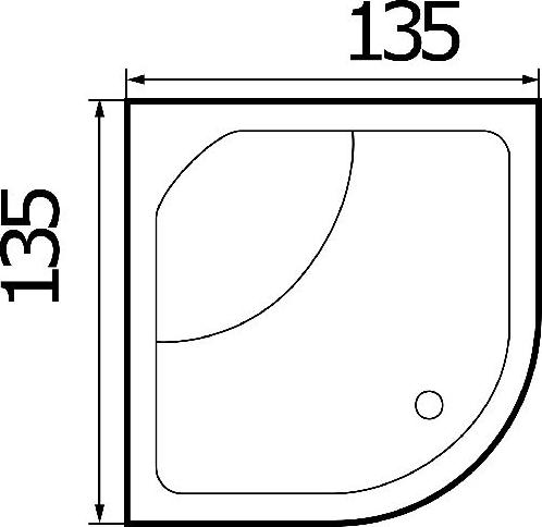 Акриловая ванна River 135х135135/135/55