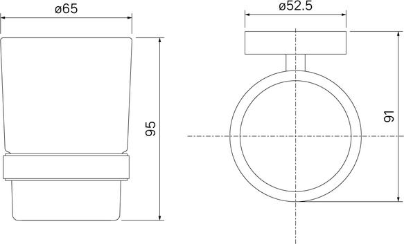 Подстаканник одинарный Iddis Sena SENSSG1i45 хром